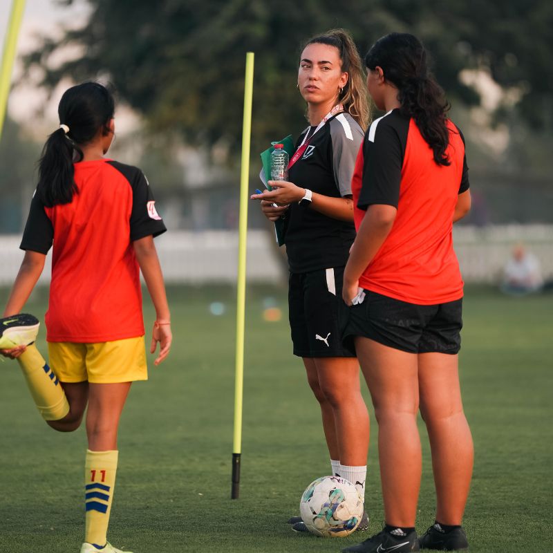 The best football training for girls is in LaLiga Academy Dubai in Dubai Sports City