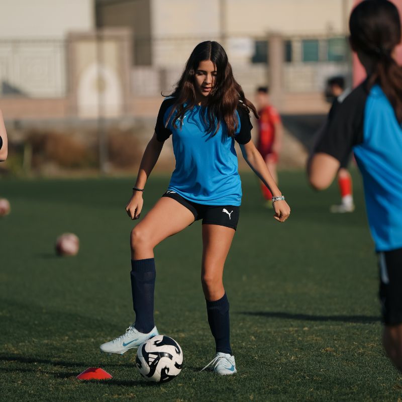 The best ladies football academy is LaLiga Academy Dubai in Dubai Sports City