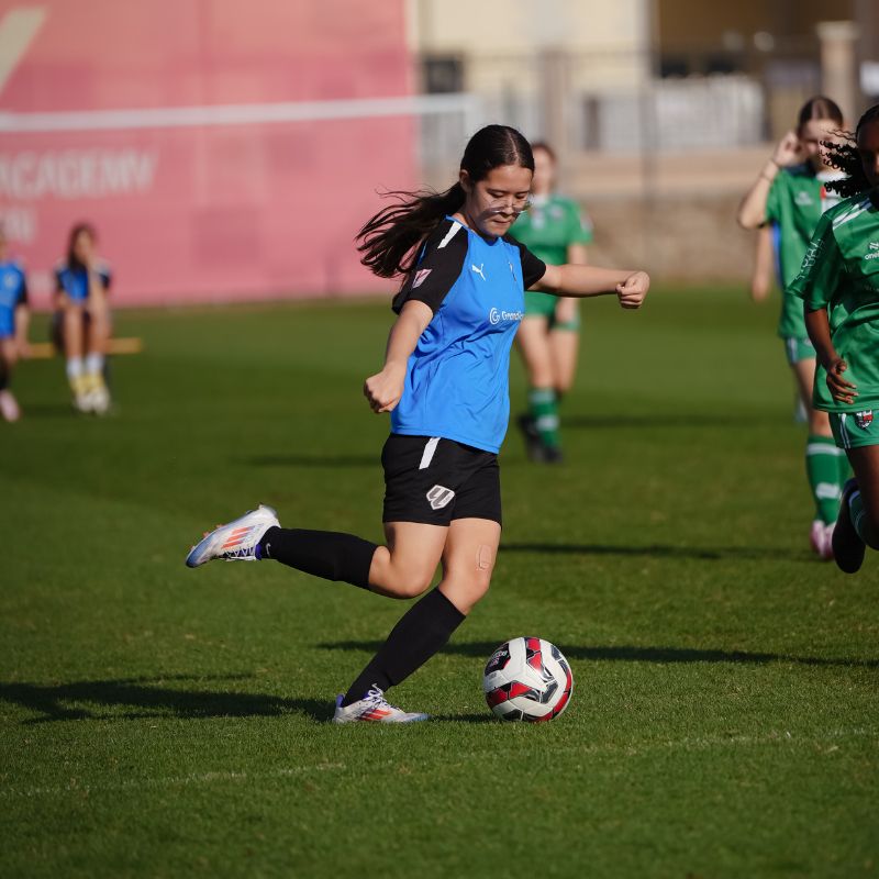 The football lessons for girls in Dubai are in LaLiga Academy Dubai Sports City