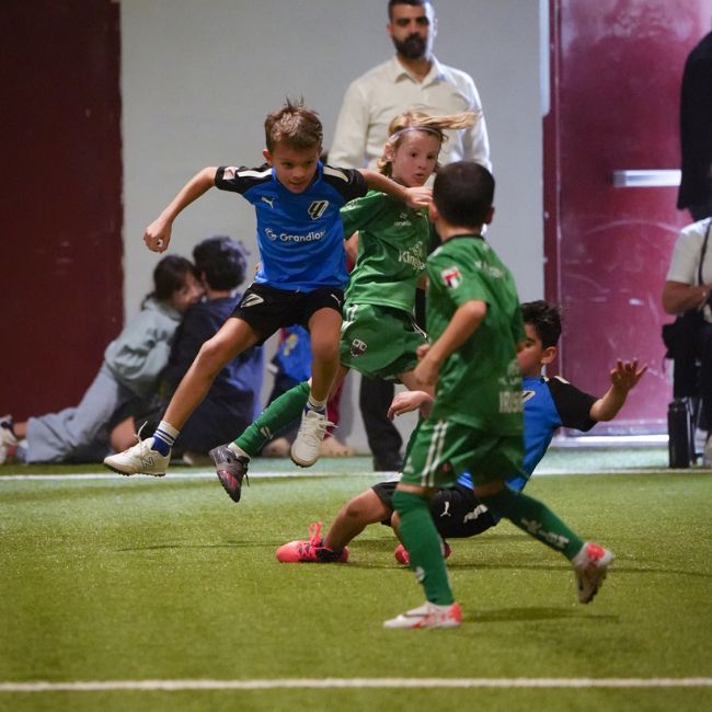 psg academy dubai had a difficult DOFA league against LaLiga Academy Dubai in 2024 2025 season (2)